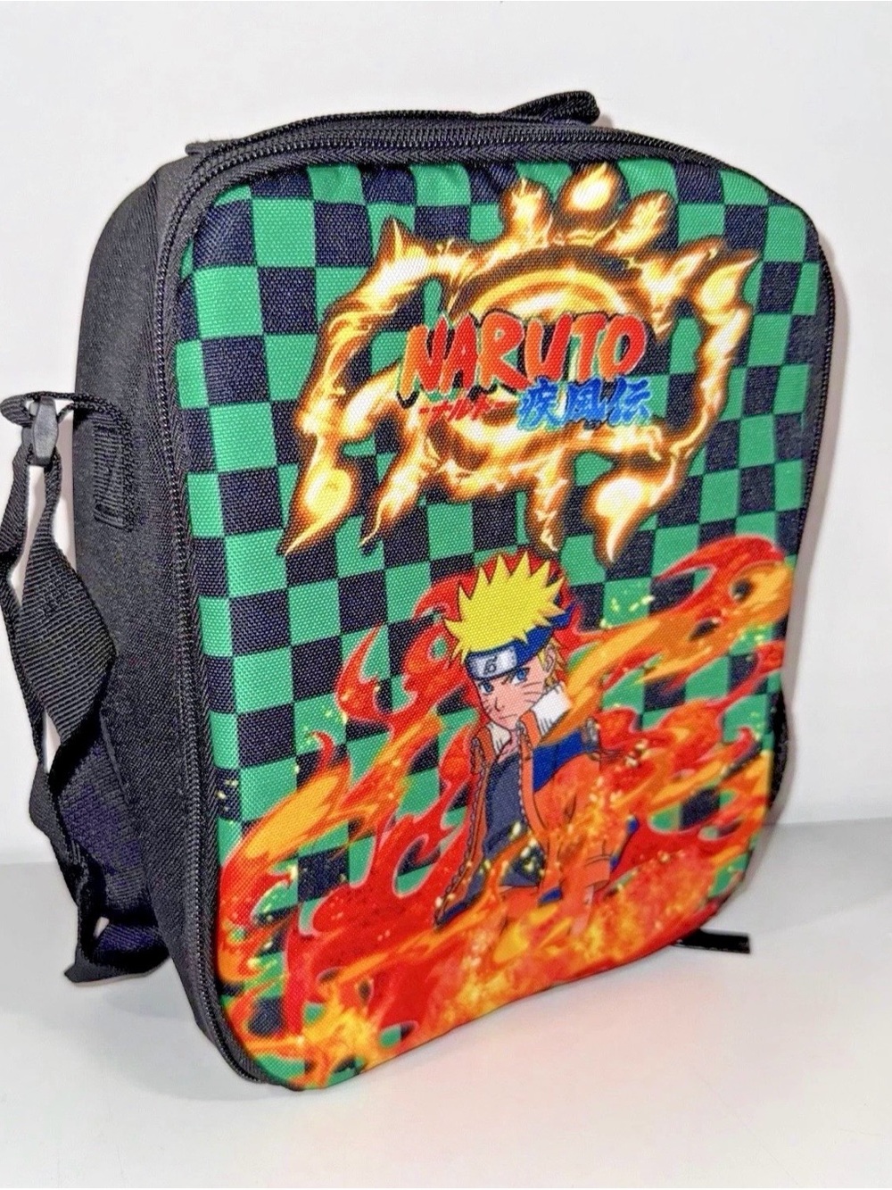 Naruto Shippuden Naruto Uzumaki Crossbody Shoulder Lunch Bag, New Without Tags